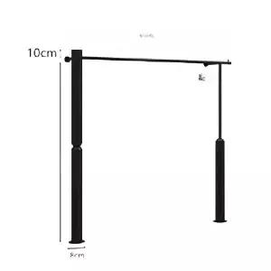 옷가게 행거 벽 매장 랙 선반 디스플레이 의류 옷걸이 블랙