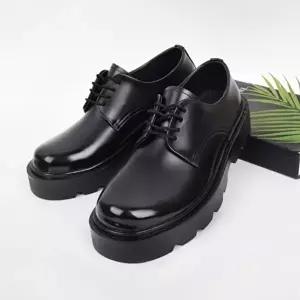 캐주얼 신사화 키높이 털안감 수제화 더비 통굽-WFIN0TM