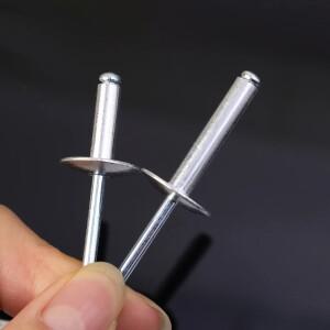 100/20pcs 대형 플랜지 블라인드 리벳 알루미늄 팝 구색 키트 나사 손톱 덕트 보트 패스너 홈 하드웨어