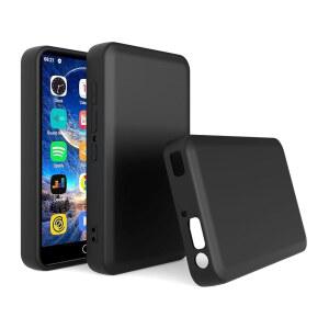 ZAQE M505 4.0인치용 MP3 플레이어 케이스, 포토선시 슬림 핏 소프트 TPU 매트 커버, 클리닝 천 블랙