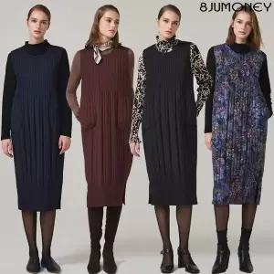 [하프클럽/홈쇼핑_NINE]홈쇼핑인기 플리츠 패딩 원피스1종