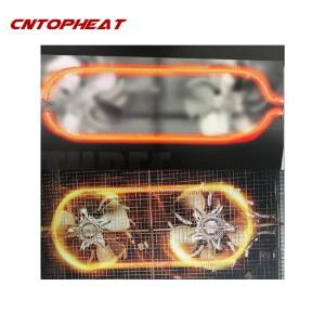 열교환기 핀 히터 스테인레스 스틸 전기 오븐 가열 요소, 뜨거운 공기 저항, 220V, 1800W