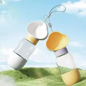 SPS 애견용품 강아지 산책 구름 사료통 물병 BND-A32