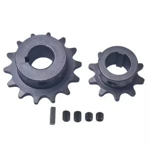 잭샤프트 스프로킷 40/41/420 체인 3/4인치 보어 14개 이빨 + 10개 3/16인치 고카트 미니 바이크용 키웨이