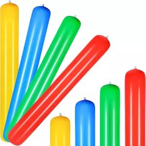 디킨 4개 풀 풍선 스틱 국수 컬러풀 PVC 야외 물놀이 게임 대기업 수영장 성인 비치 레이크 파티용 폭파