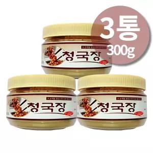 청국장 가루 100% 국내산 쥐눈이콩 국산콩 청국장 분말 300g 3통
