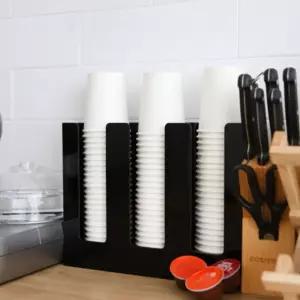 큰종이컵디스펜서 플라스틱 수거함 종이 컵 보관통 3구