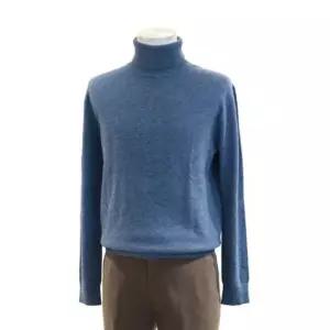 바쏘 블루 울 캐시미어 블렌드 목폴라 니트 LYYDWN99