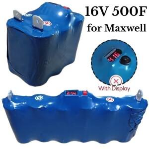 16V 500F 슈퍼 파라 커패시터 자동차 정류기 이중 행 디스플레이 2.7V-MG 맥스웰 오디오 레귤레이터 전원