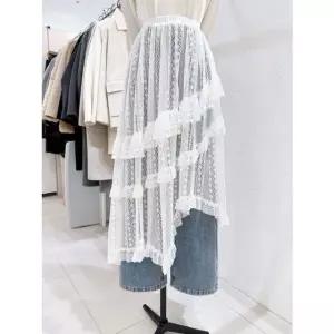 [갤러리아] [LAP]언발란스레이스프릴 레이어드스커트 (AR1WS261)