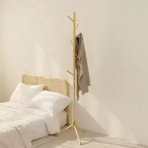 고품질 행거 옷걸이 이동식 원목 스탠드 미니 심플 고정식 시스템행거 옷걸이행거 드레스룸행거 WFIPA0H