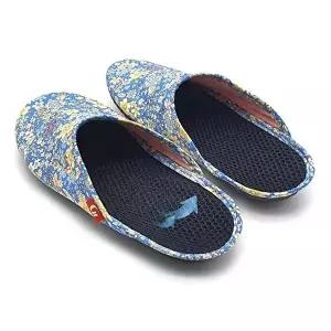 [엄지척]고탄력 376BIT96 쿠션슬리퍼 플라워 패턴 앞막힌 거실실내화