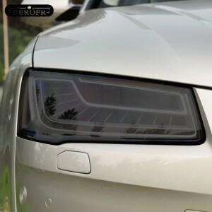 아우디 호환 A8 S8 D4 4H D5 4N 2014년식 이후 차량호환  헤드라이트 틴트 블랙 보호필름 투명 TPU 스티커