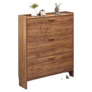 원목 슬림신발장 신발수납장 현관신발정리대 좁은장