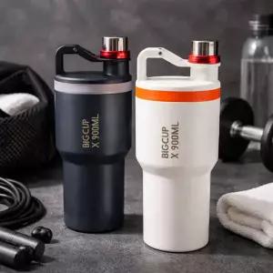 트윙고 G 스텐 빅컵 900ml 보온 보냉 대용량 차량용 캠핑 운동 사무실 남성 텀블러 물통