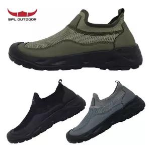 BFL 발편한 남성 슬립온 운동화 끈 없는 신발 통풍 메쉬 가벼운 스니커즈 2903