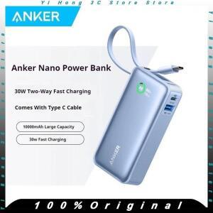 ANKER 나노 10000mAh 보조배터리 30W PD 고속 충전 타입 C 케이블 포함 휴대용 외장 아이폰16용 모바일