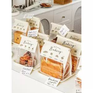 감성 식빵 포장 100매 베이글 비닐 종이 토스트 비스킷 투명 포장지