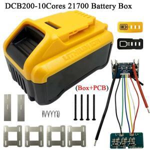 전동 공구 리튬 이온 배터리 케이스 박스 보호 회로 기판 PCB 듀월트 18V 20V DCB200 10*21700 쉘 하우징