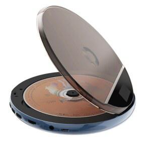 시디플레이어 HOTT 휴대용 CD 플레이어 LCD 헤드폰 잭 미끄럼 방지 및 충격 방지 보호 컴팩트 음악 CD 워크맨 플레이어 CD 609