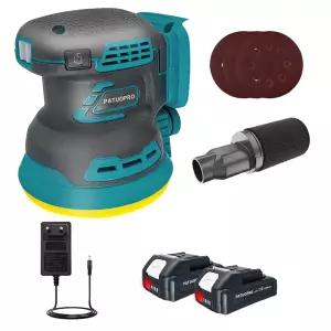 전동 샌딩기 원형 전기 무선 디스크 랜덤 궤도 브러시리스 그라인딩 폴리셔 3 단 샌딩 머신 마키타 18V 배