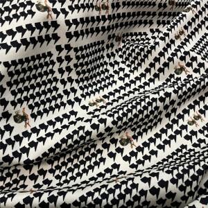 프린트 체크 슬림 울 원단 DIY 재봉호환  가을 겨울 드레스 패션 의류 디자이너 미터 단위