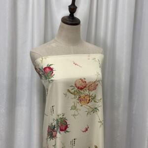 80년대 하이 카운트 새틴 코튼 원단 여름 실키 쿨링 드레스 파자마 소재  질감 직조 의류 섬유