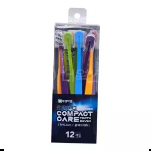 와이드헤드칫솔 부광 안티프라그 콤팩트케어 칫솔 12개입