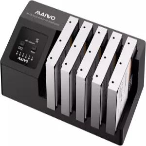 2.5 3.5인치 SATA HDD SSD 5베이 외장 하드 드라이브 복제기 리더(UASP 포함) 120TB 용량 도구 없음용