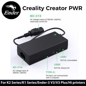 Creality PWR 자동 종료 스마트 보호 실시간 링 K2 시리즈/K1 시리즈/Ender-3 V3/V3 Plus/Hi용