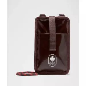 룰루레몬 올림픽 팀 캐나다 Ripstop 파우치 Cardinal 블랙가넷 Lanyard COC 로고 밀라노 동계 올림픽