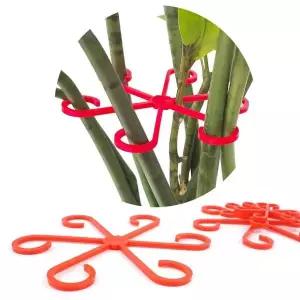 [골드스마일]화분지지대 12P 식물 고정 지지대 레드 줄기 화분 화초 고정핀