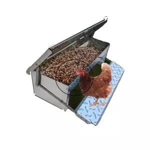 페달 닭모이통 자동 통 양계장 배급 표준 먹이통
