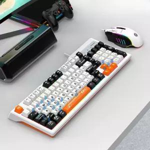 km800 pro 종모드 세트 키보드 KM800 기계식 마우스 Pro 오렌지