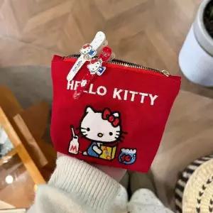 헬로키티 동전 지갑 카드 케이스 레드 파우치 미니지갑 코인지갑 귀여운 캐릭터 키티 덕후 선물용