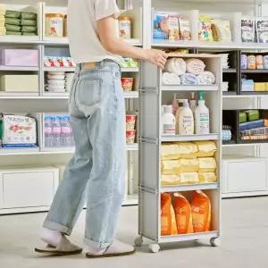 씨밀렉스 이동식 맞춤 트롤리 선반 팬트리 수납 모듈랙 간식 트레이 모듈랙 대 2개 SE