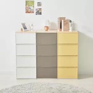 씨밀렉스 4단 수납 서랍장 래폴드 모듈형 다용도 가구 400 Large