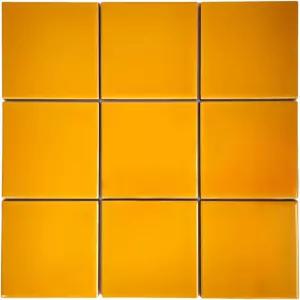 세라믹 타일 9종 세트 3.94 x 솔리드 컬러 다재다능하고 오래 지속되는 벽과 바닥 장식 백스플래시 주방