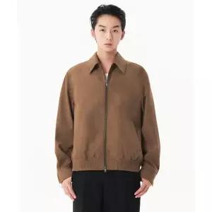 무신사 스탠다드 신세틱 스웨이드 미니멀 블루종 재킷 [라이트 브라운] MMDLJ3Z01-LR 339045