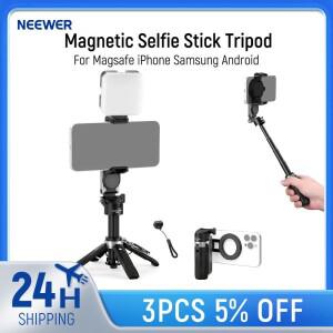 NEEWER BASICS 마그네틱 셀카봉 삼각대 맥세이프  안드로이드 호환 휴대용 데스크 거치대 그립