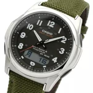카시오 웨이브 셉터 전파 솔라 손목시계 블랙 카키 WVA-M630B