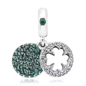 MUST IT_ 여성 실버Color 다즐링 네잎클로버 펜던트 겸 댕글 실버 참 797906NRGMX)