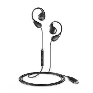 코시 폴카 스포츠 귀걸이형 C타입 이어폰 EP2290C 오픈형 귀걸이형 유선 1.2m