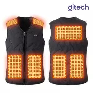 디테크 V넥 캠핑 보온 발열 온열 열선 usb 패딩 조끼