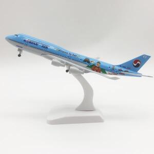 20cm B747 대한항공 비행기 모델 보잉 랜딩 기어 취미 컬렉션이있 다이 캐스팅 합금 장난감