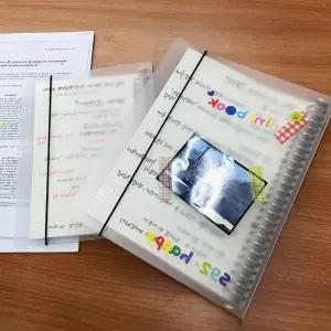 B5바인더 UJ770092 바인더 B5 눈노트 반투명