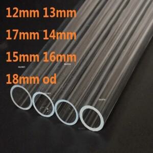 플렉시 유리 튜브 유기 루사이트 PMMA 파이프 릴 투명 12mm 18mm