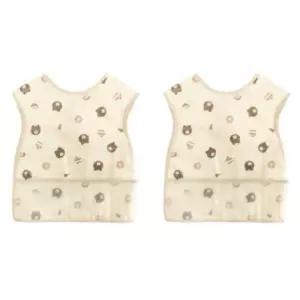 리에또 유아 방수 턱받이 조끼형 어린이집 준비물 X2