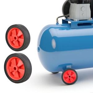 A0KE 산업 등급 헤비 듀티 5 인치6 인치 공기 압축기 캐스터 소음 감소 비 슬립 교체 휠 스무드 롤링