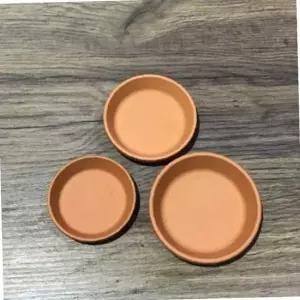 황토빛 토분화분받침 독일산(내경60/외경80mm)